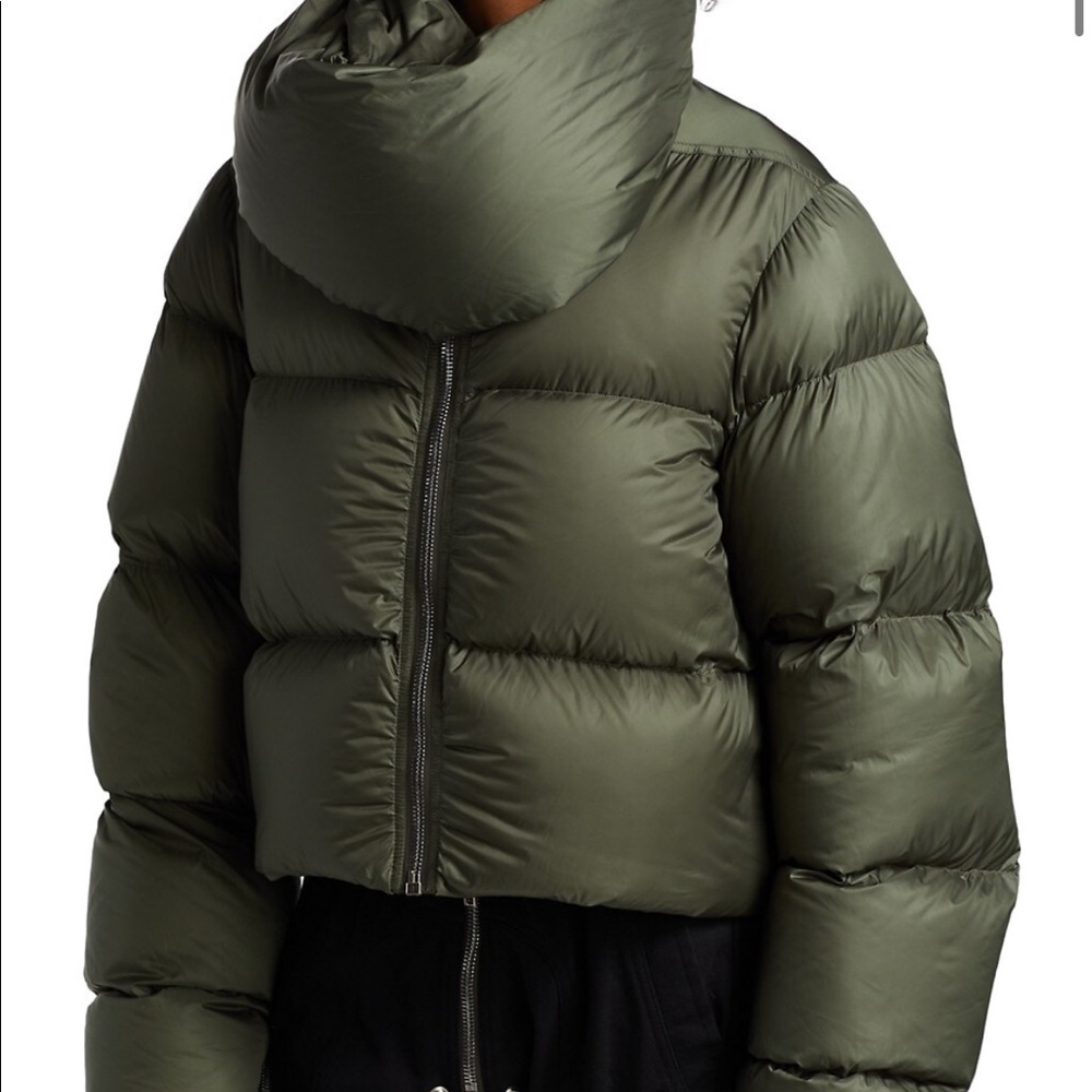 SOLD!! Rick Owens funnel neck puffer coat
